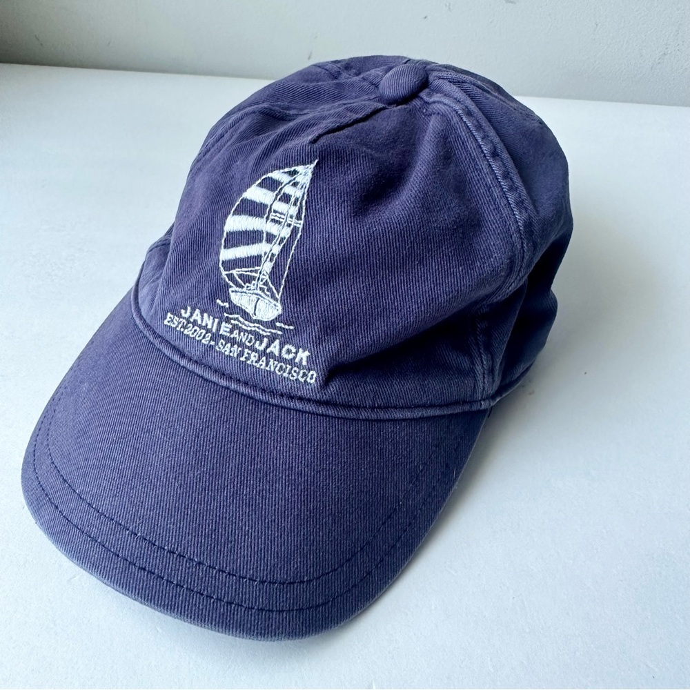 Janie and Jack Sail Boat Embroidered Hat